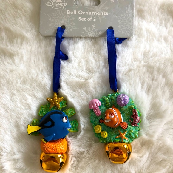 Disney Parks Finding Nemo Dory and Nemo Christmas Bell Ornament Set - Picture 4 of 7